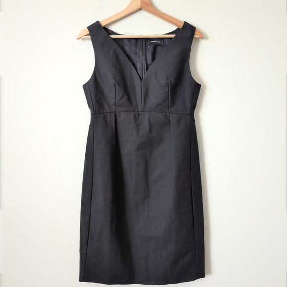 Schrotter Sacks Womens Cotton Silk Pleated Sheath Dress Black Size 2 - Designer - Picture 8 of 10